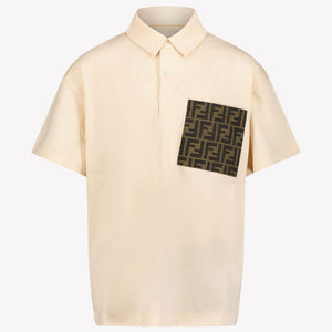 Fendi Kinder Jungen Polo Beige