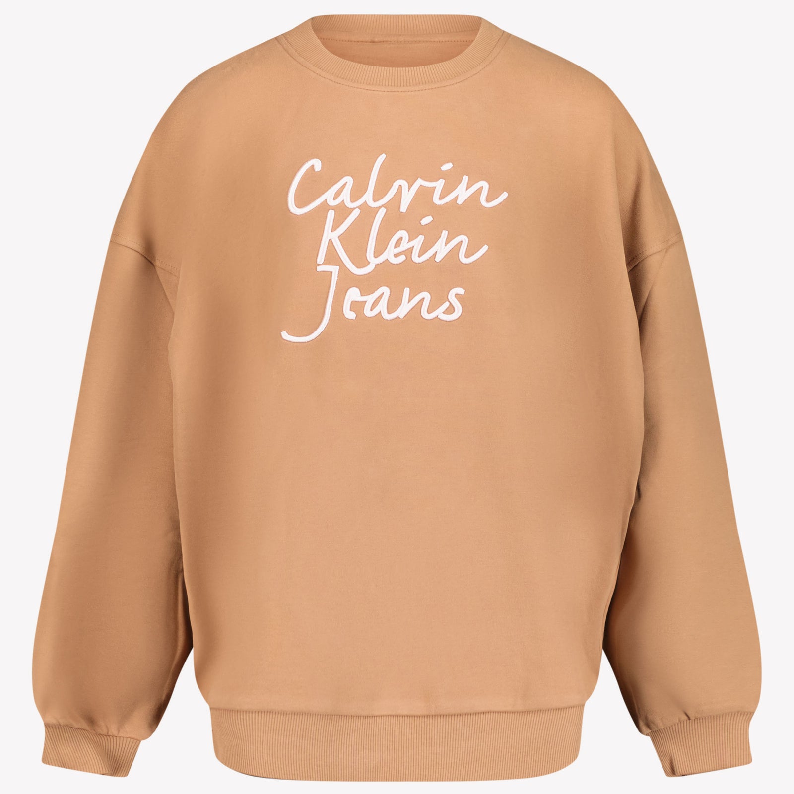 Calvin Klein Kind Mädchen Pullover Hellbraun