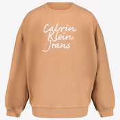 Calvin Klein Children's girls sweater Light Brown