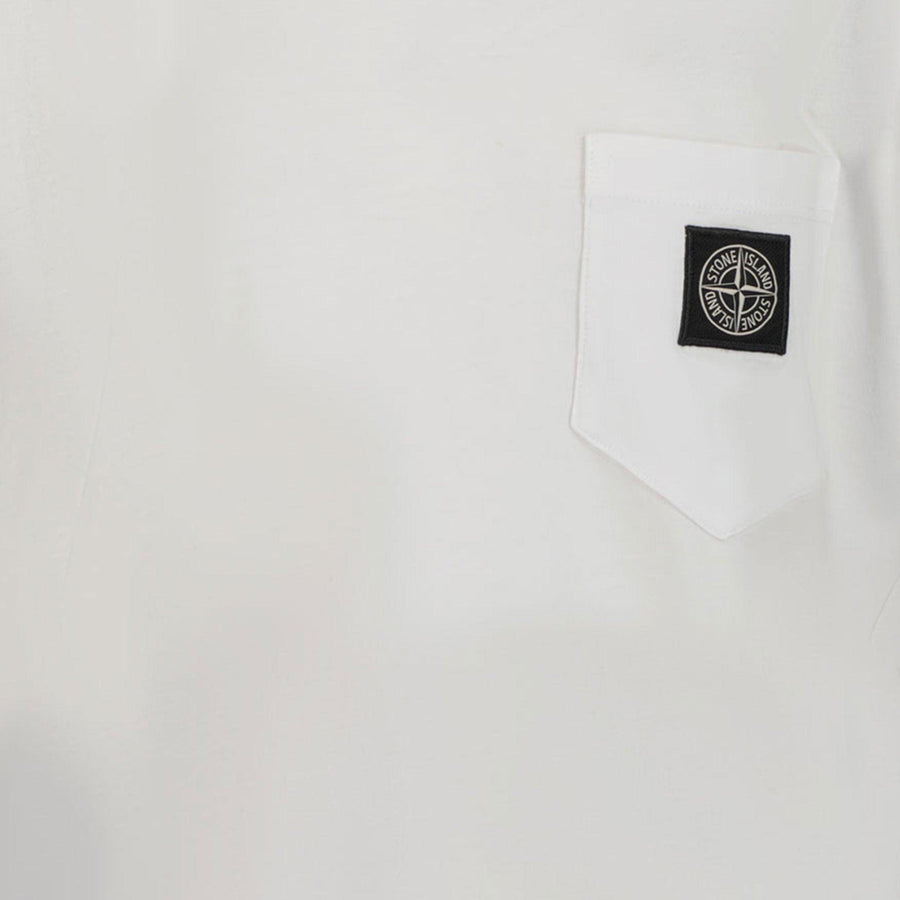 Stone Island Niño Chicos Camiseta en Blanco