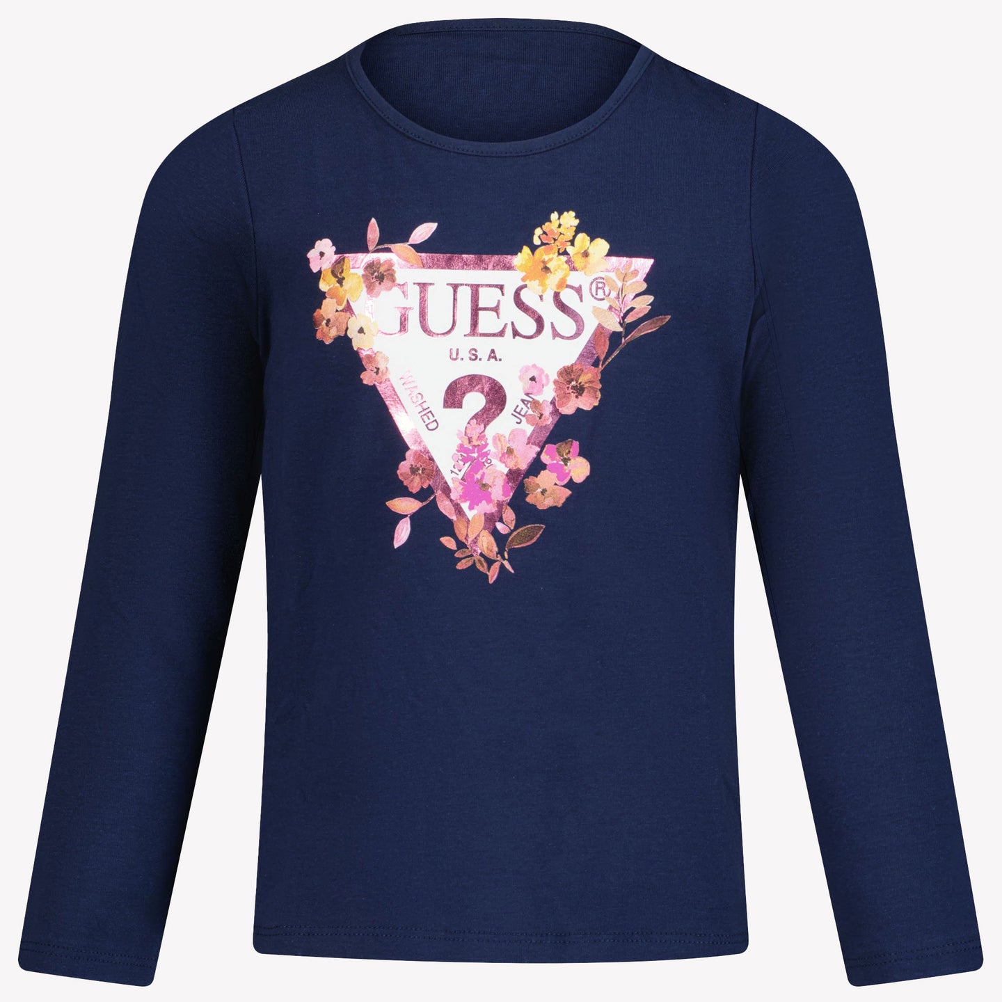 Guess Enfant Filles T-shirt Navy