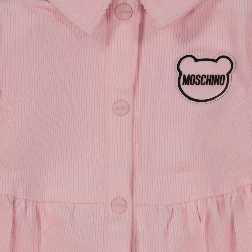 Moschino Bebé Chicas Vestido Rosa claro