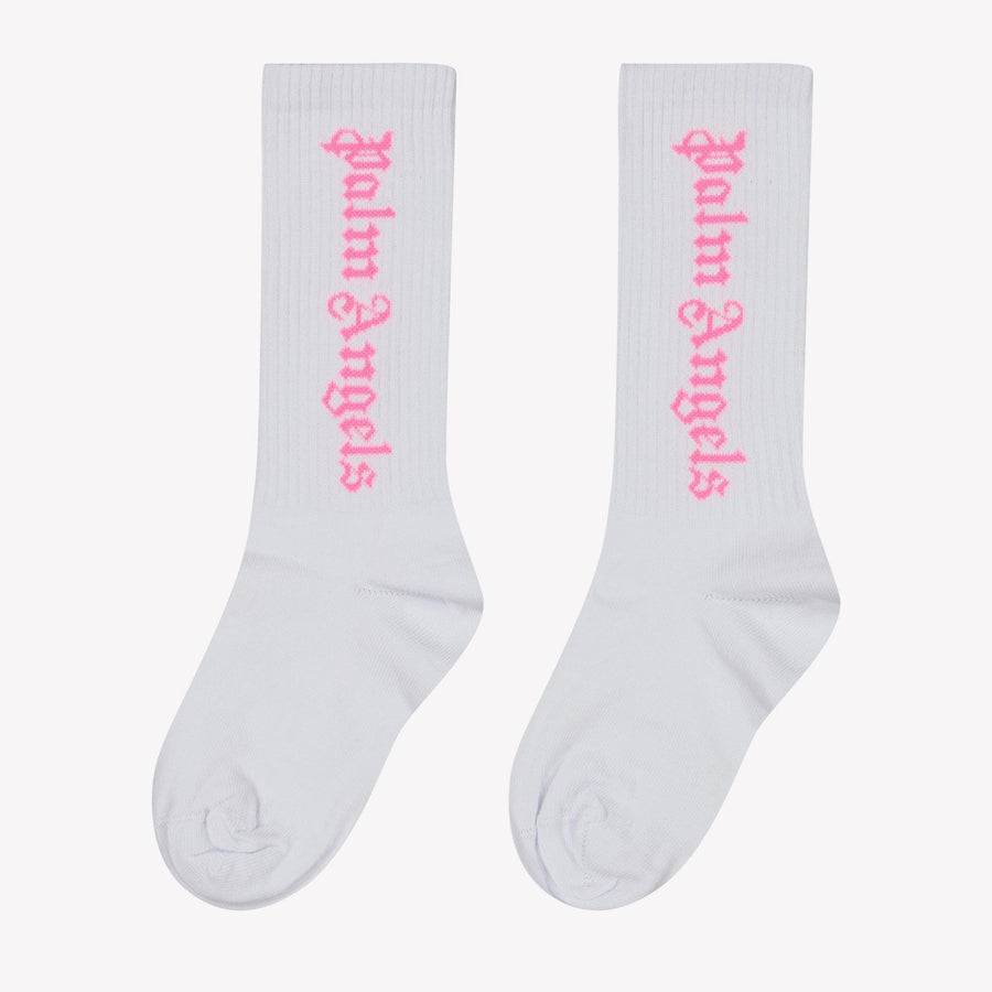 Palm Angels Enfant Filles Chaussettes Blanc