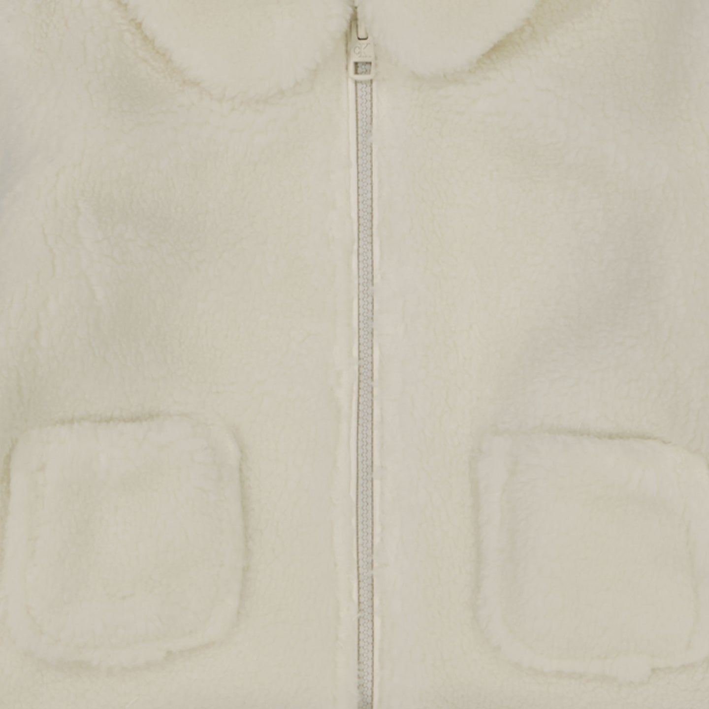 Calvin Klein Chaqueta de piel sintética Blanco roto