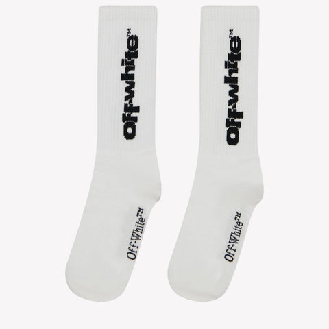 Off-White Niño Unisex Medias Blanco