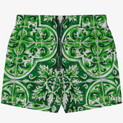Dolce & Gabbana Zielona odzież strojów kąpielowych dla dzieci