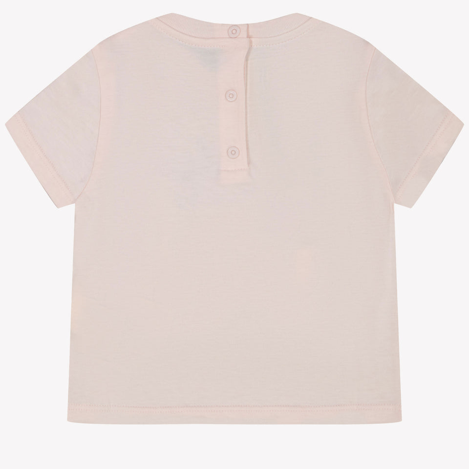 Fendi Bébé Filles T-shirt Rose Léger