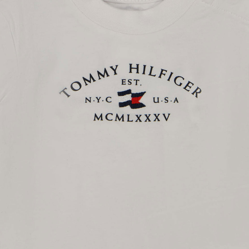 Tommy Hilfiger Bebé Unisex Camiseta Blanco