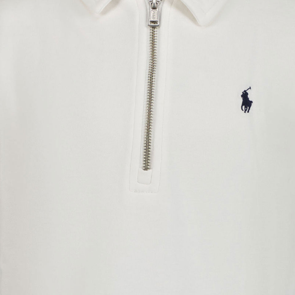 Ralph Lauren Enfant Garçons Pull Blanc