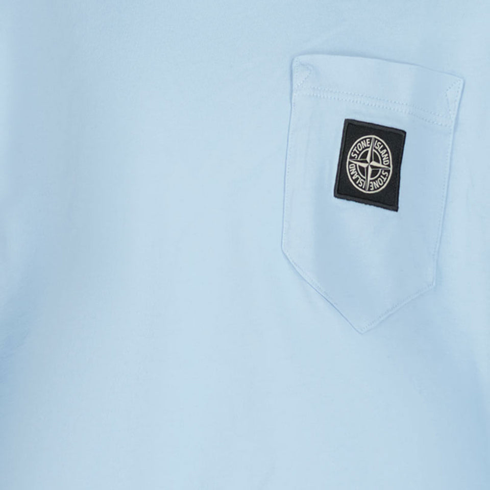 Stone Island Ragazzi Maglietta Azzurro