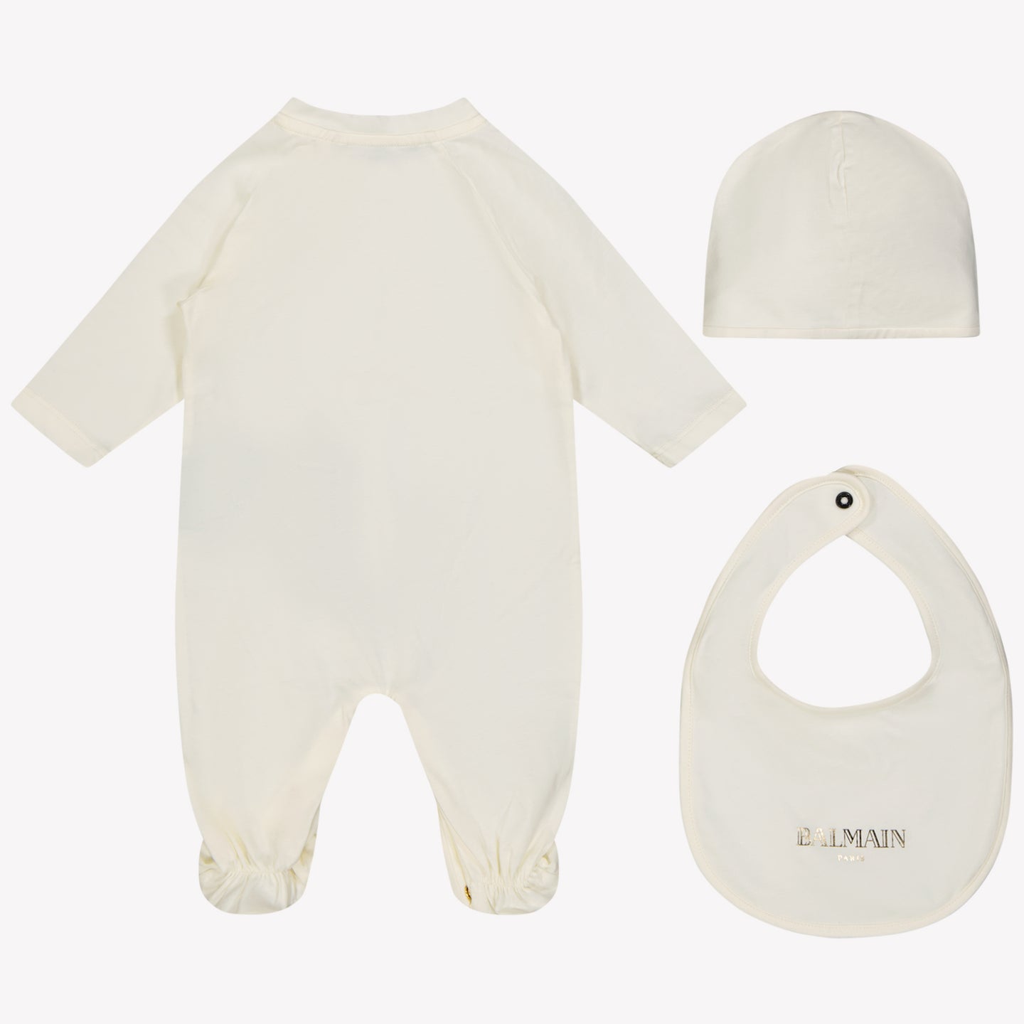 Balmain Bambino Unisex Tuta in scatola Off White