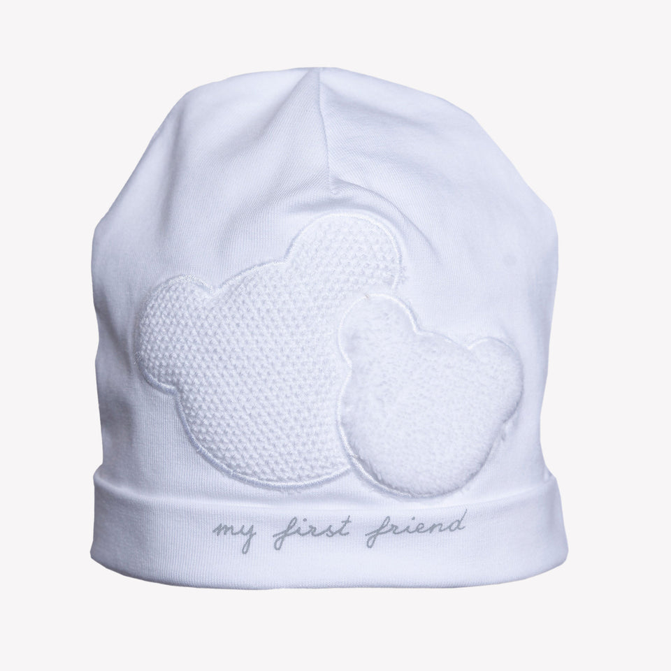 First Bébé Unisexe Bonnet Blanc