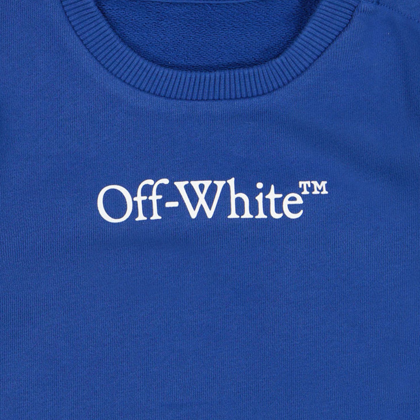 Off-White Bebé Chicos Suéter en Azul