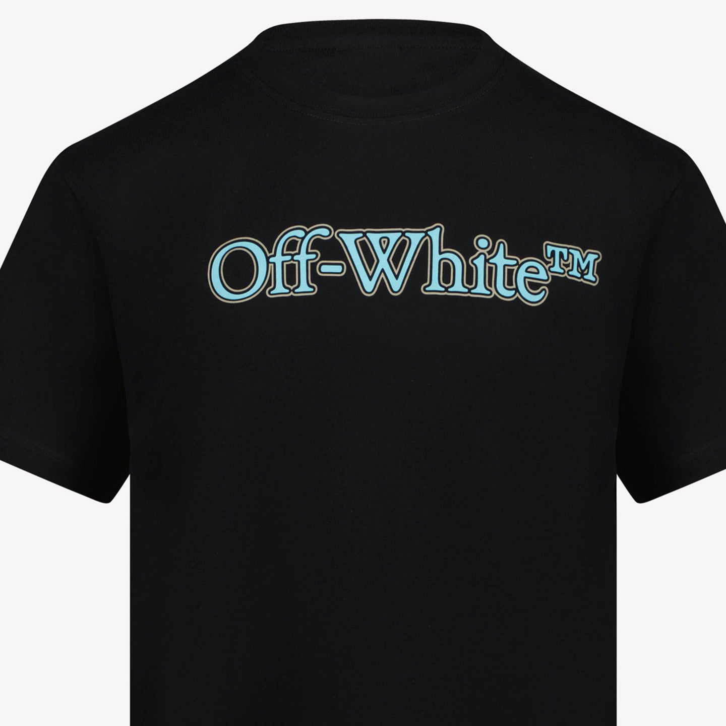 Off-White Kinder Unisex T-Shirt In Zwart