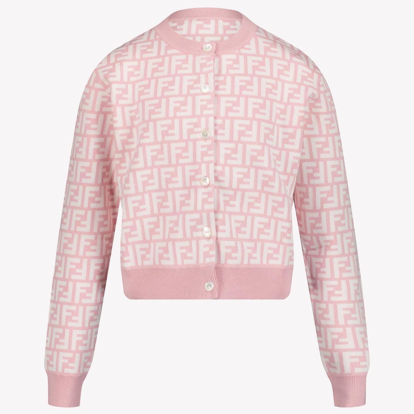 Fendi Enfant Filles Gilet Rose Léger