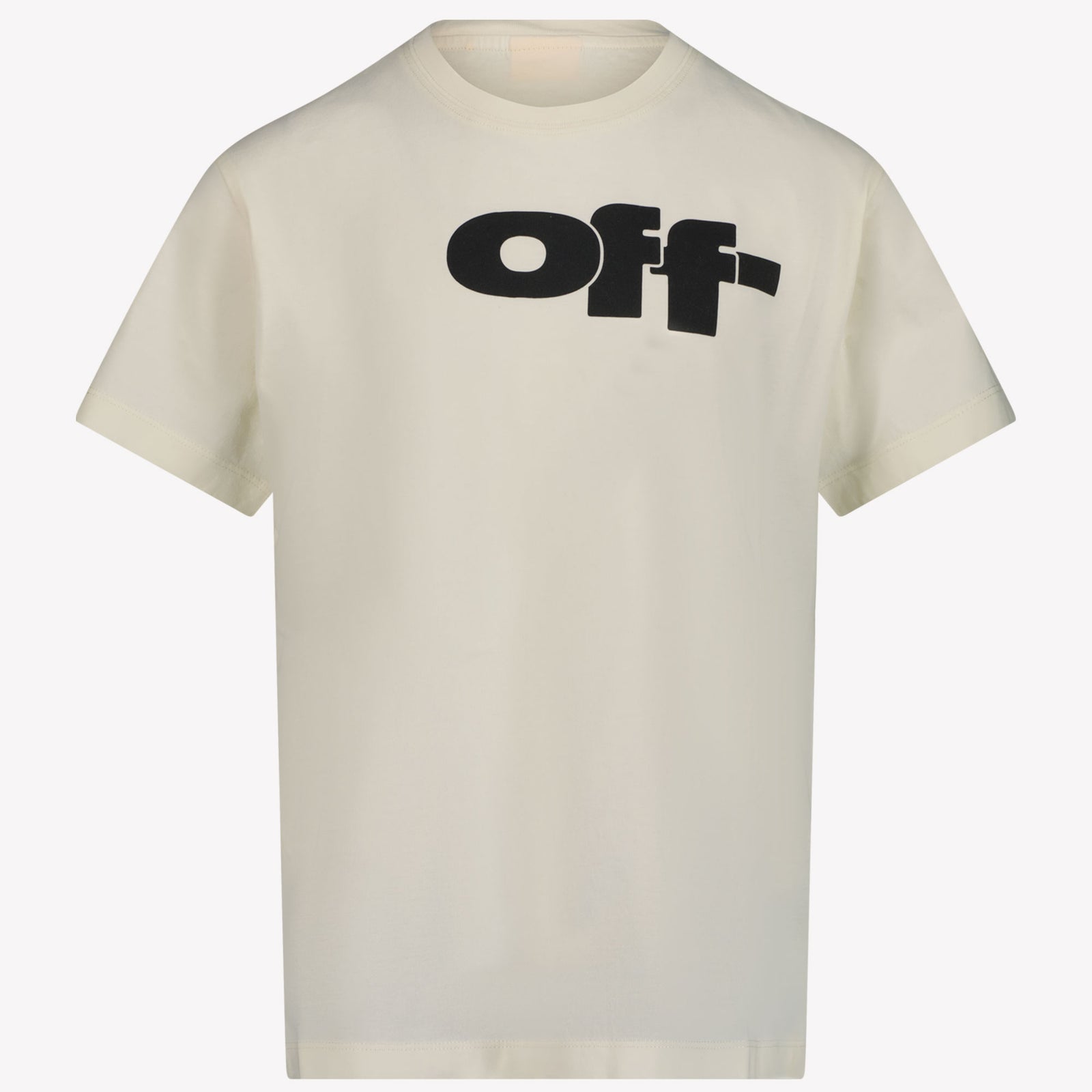 Off-White Chicos Camiseta Blanco Roto