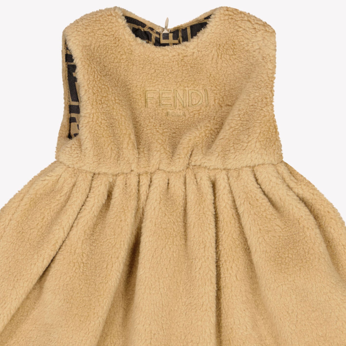 Fendi Bébé Filles Robe Beige