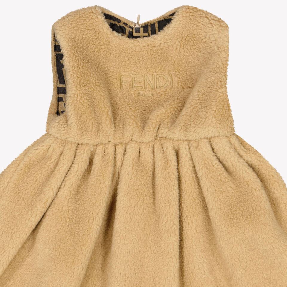 Fendi Baby Mädchen Kleid Beige