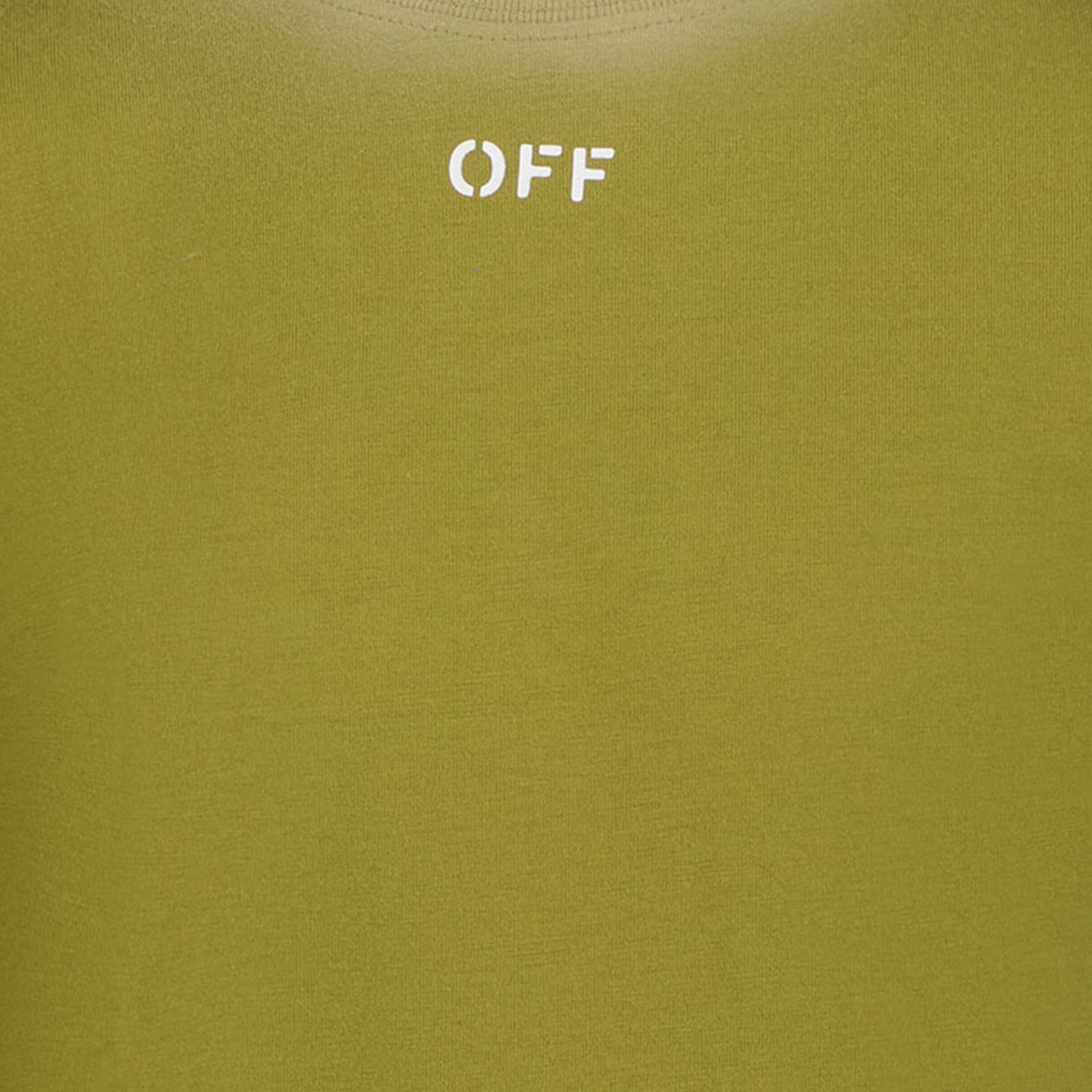 Off-White Chicos Camiseta Verde Oliva