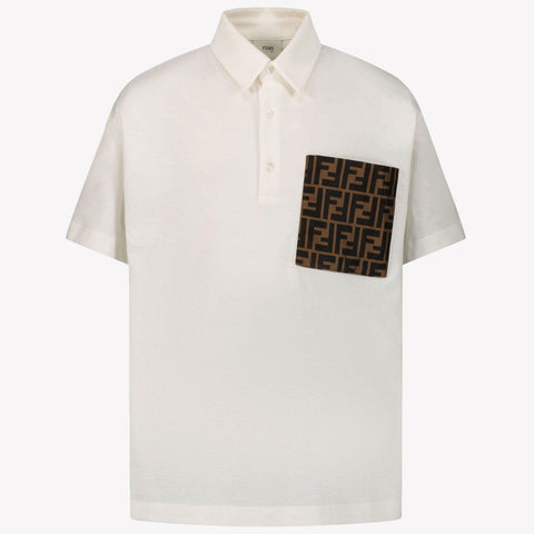 Fendi Jungen Polo Weiß