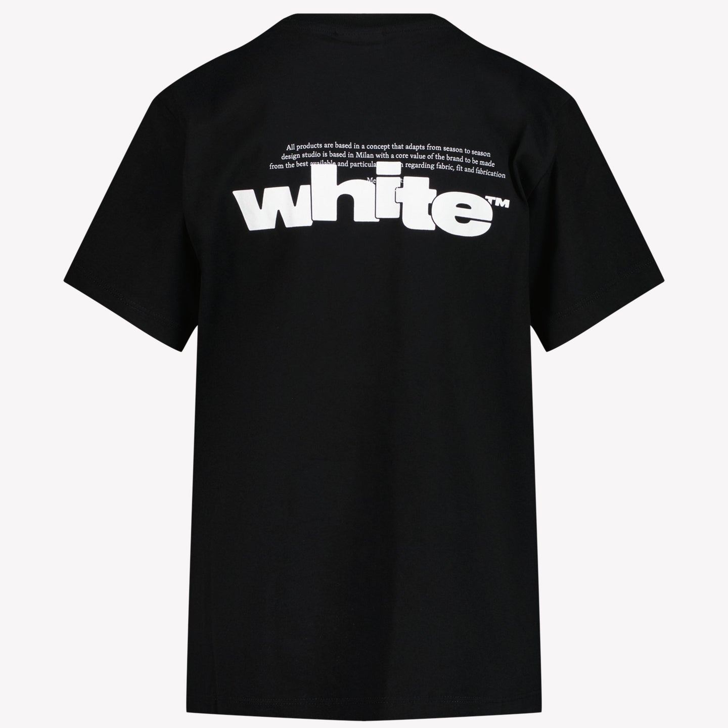 Off-White Camiseta de chicos Black