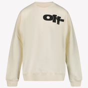 Off-White Jungenpullover von Weiß