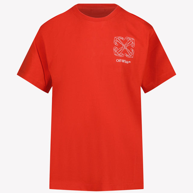 Off-White Garçons T-shirt Rouge