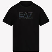 Ea7 barn gutter t-skjorte svart