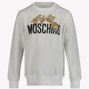Moschino Kinder unisex sweater hvid
