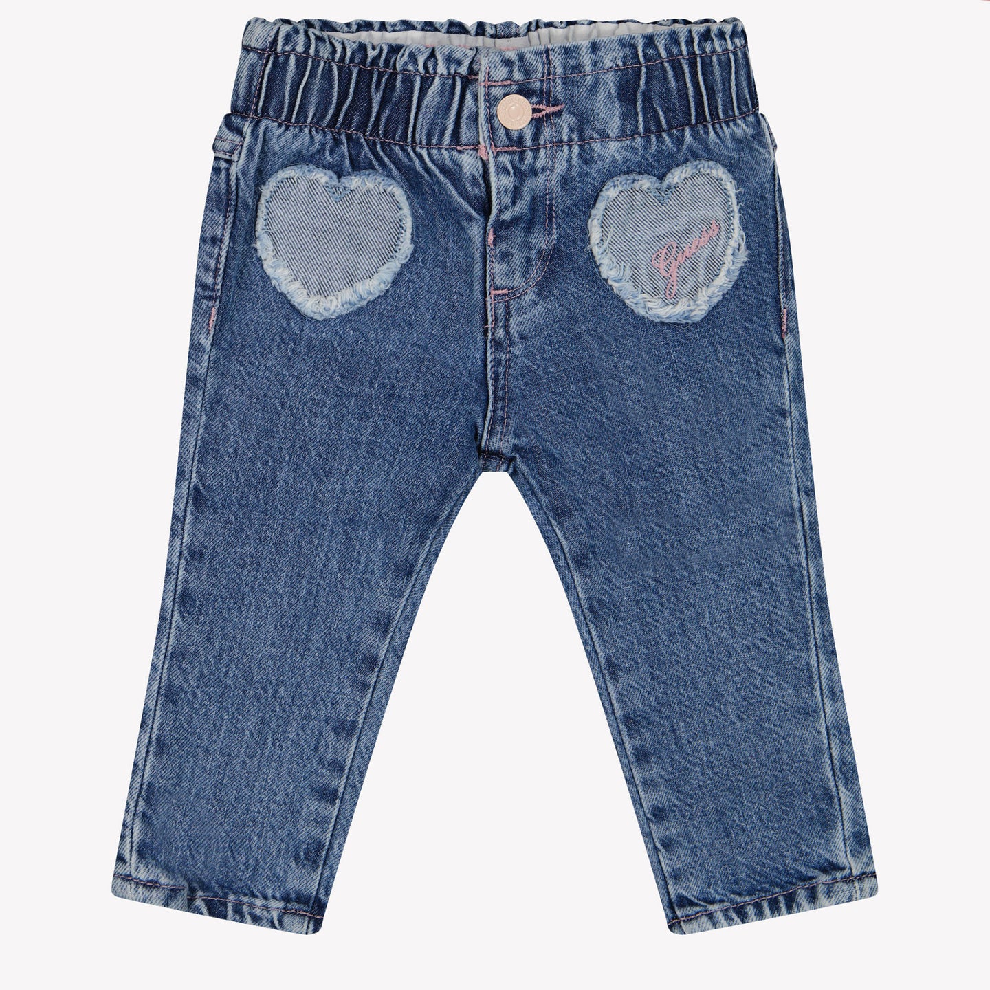 Guess Bébé Filles Jeans Bleu Clair