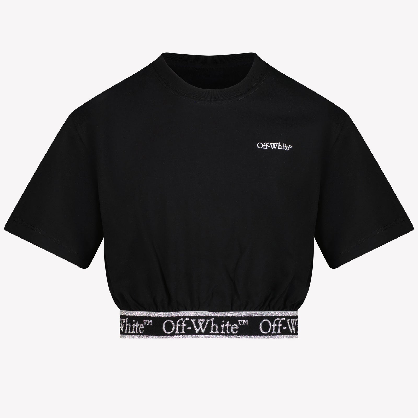 Off-White Mädchen T-Shirt Schwarz