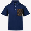 Fendi Garçons Polo Bleu