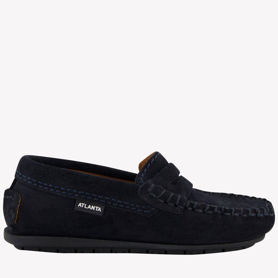 Atlanta Moccasin Unisex Shoes in Navy