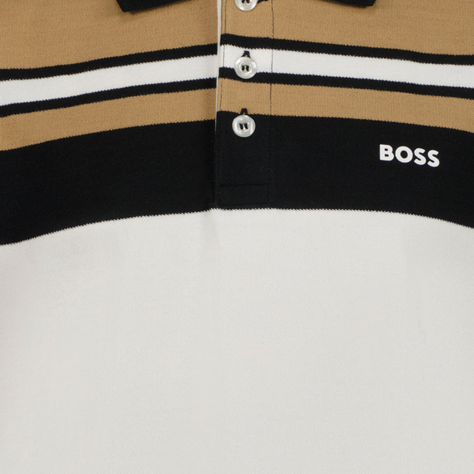 Boss Garçons Polo Blanc