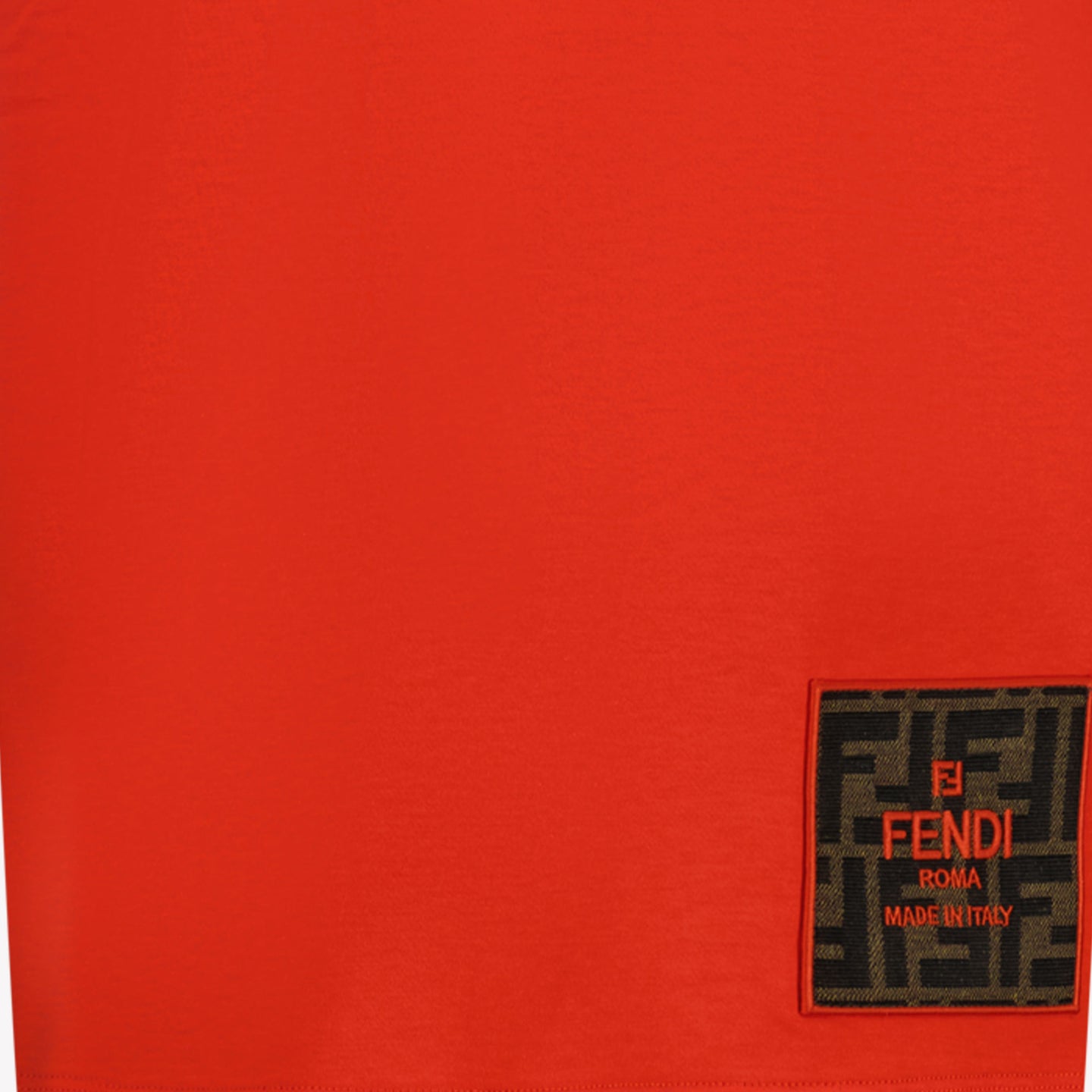 Fendi Unisex Maglietta Rosso