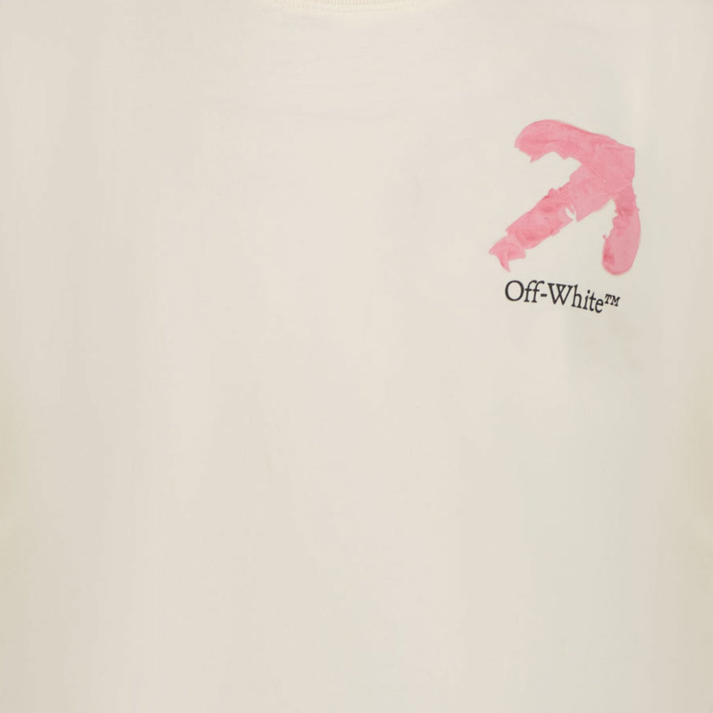 Off-White Chicas Camiseta Blanco Roto