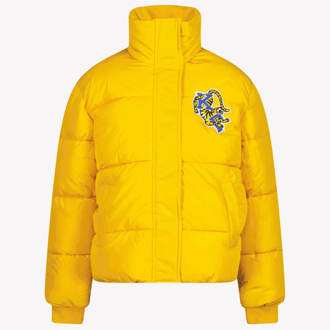 Kenzo Kids Unisex winter coat Yellow