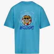 Moschino KindRSEX T-skjorte turkis