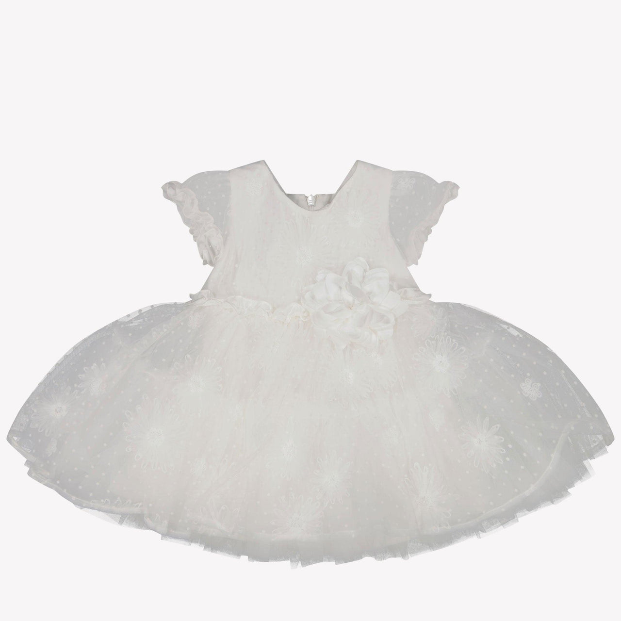 MonnaLisa Baby Mädchen Kleid Grauweiß