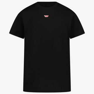 Diesel Kinder Unisex T-Shirt in Schwarz