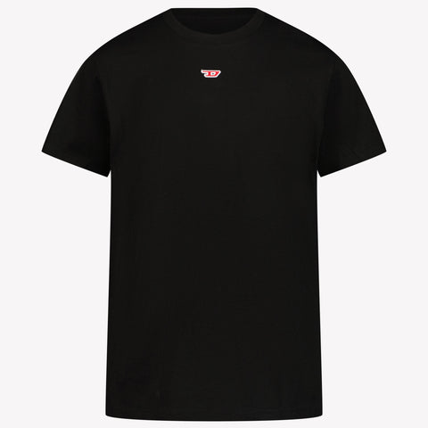 Diesel Kinder Unisex T-Shirt in Schwarz