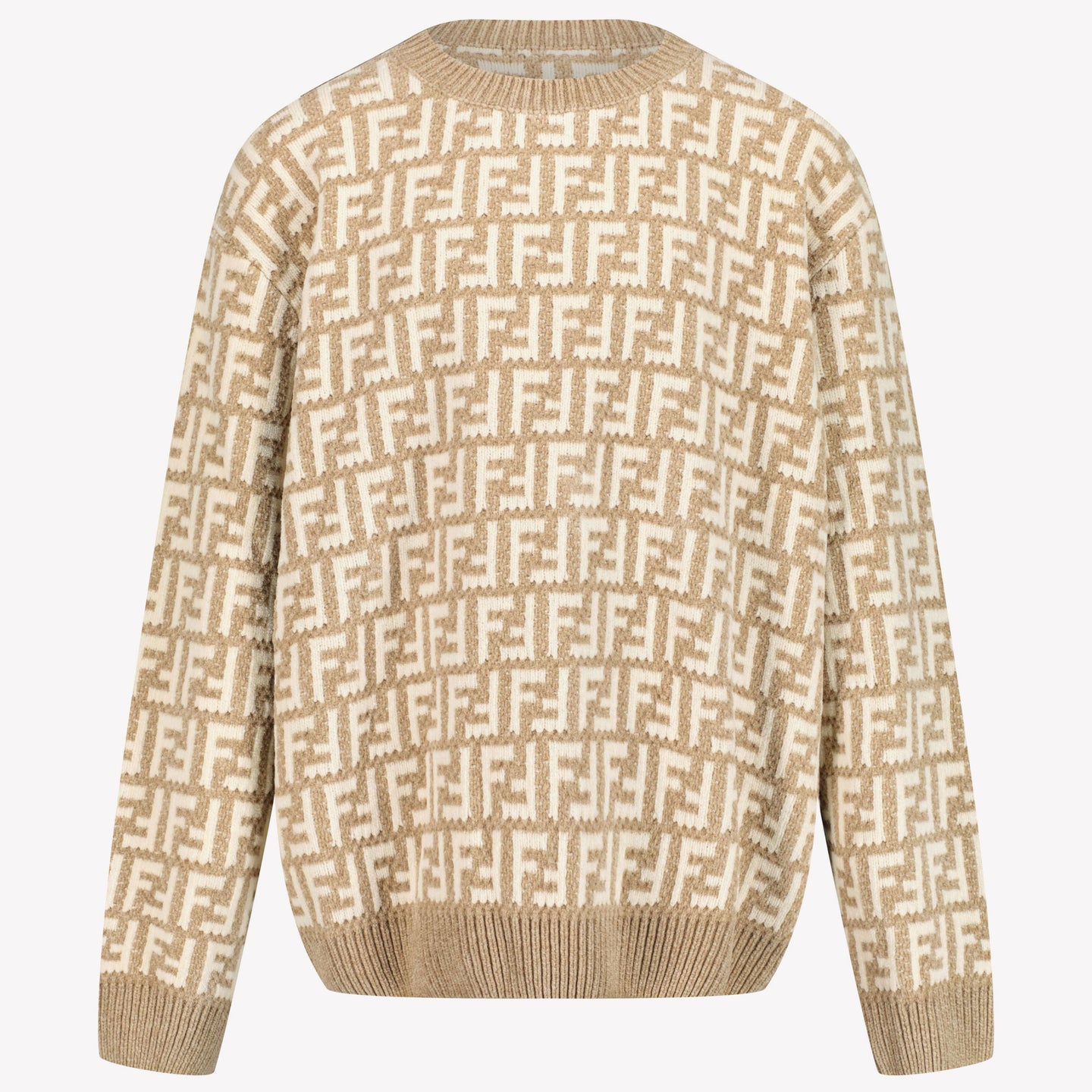 Fendi Ragazzo Unisex Maglione Beige