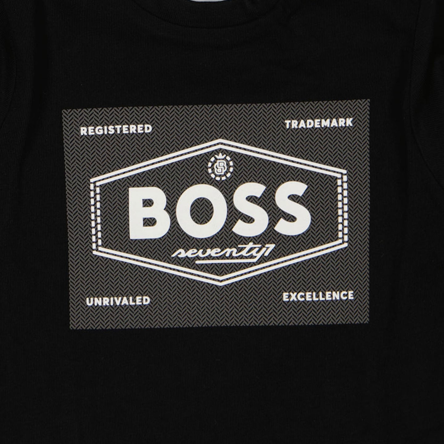 Boss Bebé Chicos Camiseta Negro