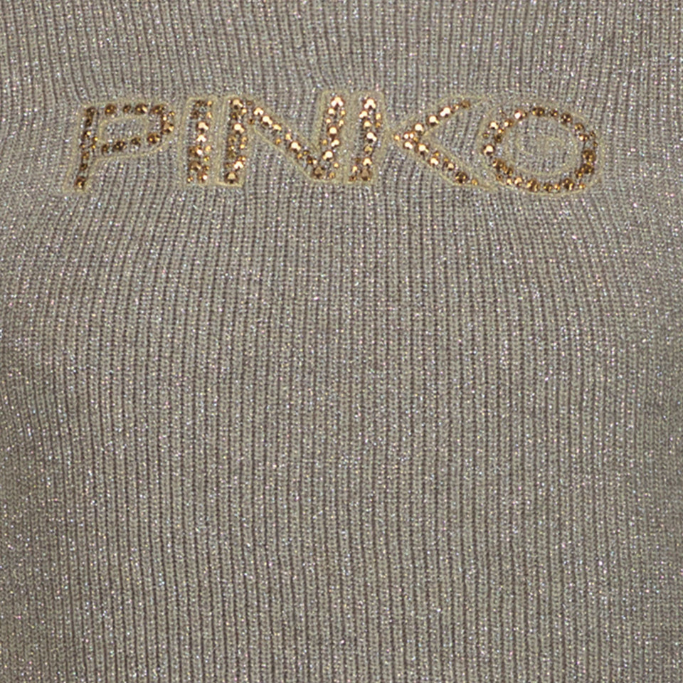 Pinko Kinder Meisjes T-Shirt Goud