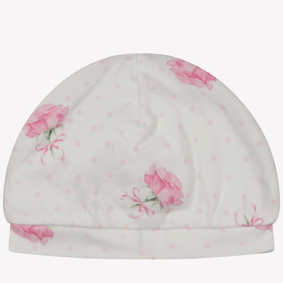 MonnaLisa Bambino Ragazze Cappello in Bianco