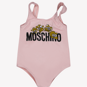 Moschino Baby Girls moda de banho de banho claro