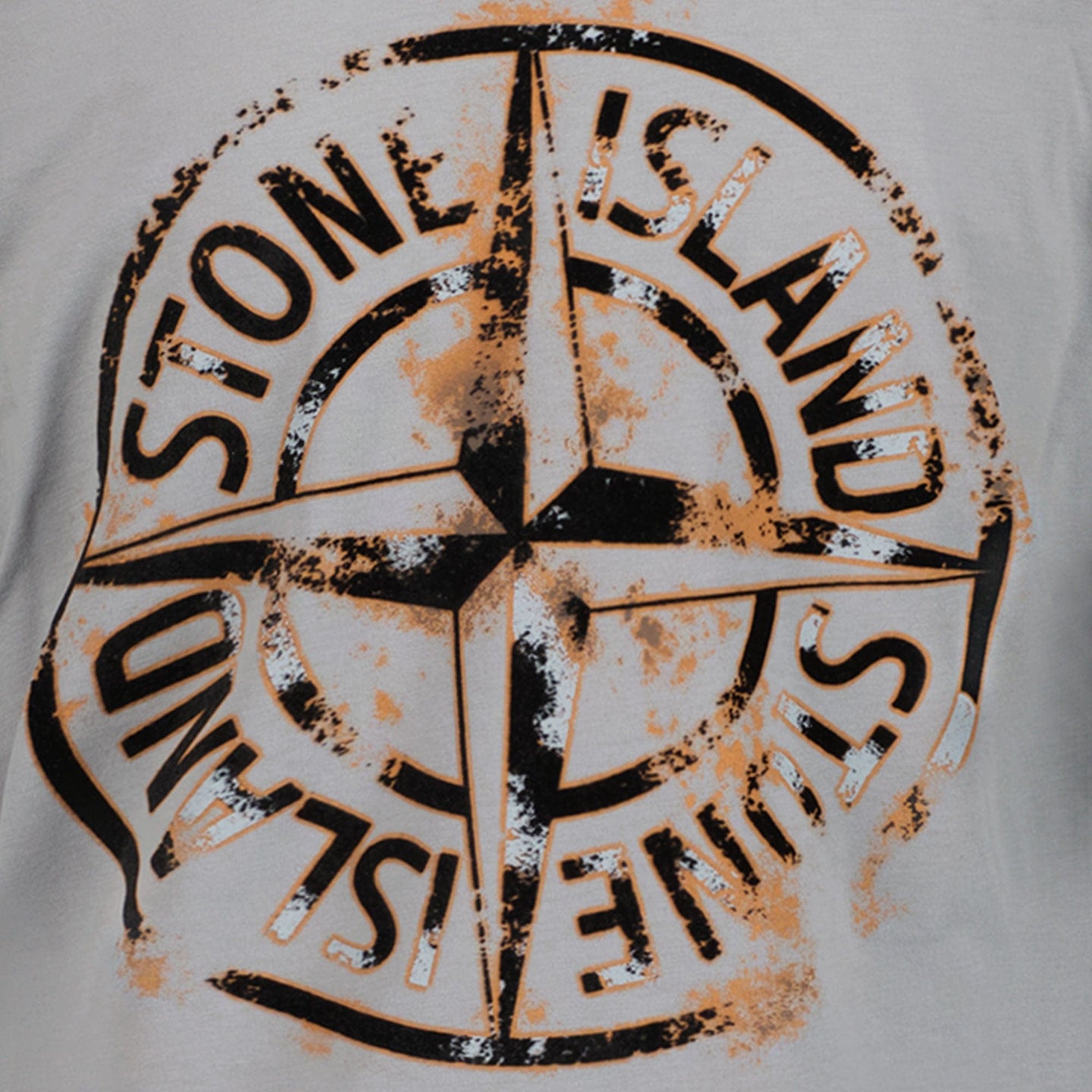 Stone Island Jongens T-shirt Grijs 2Y