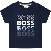 Boss Bébé Garçons T-shirt Navy