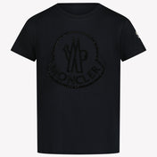 Moncler Chicas Camiseta Negro