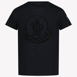 Moncler Filles T-shirt Noir